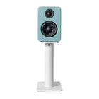 Kanto SP9W 9" Tall Universal Desktop Speaker Stands with Cable Management - White-Hollow interior conceals cables and speaker wire