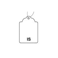 Wamaco Retail Tag IS 1-3/8"W x 2-1/8" H with String - 1000 Pack-Use for inventory decription and pricing