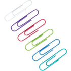 Staples Jumbo Vinyl-Coated Paper Clips - Assorted Fashion Colours - 50 Pack-Vinyl coated, metal paper clips slide easily, never leave marks on your documents