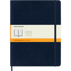 Moleskine Classic Notebook - Extra Large - Ruled - Soft Cover - 7.5" x 10" - Sapphire Blue-Extra large size