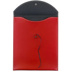 JAM Paper Leather Envelopes with Button and String Tie Closure, 9.5 x 12.5, Red Sold Individually (CF65LR)-Material: Leather