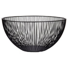 Truu Design Tall Kai Wire Fruit Bowl, 12 inches, Black-Simplistic, yet stylish design to the bowl with firm base for support
