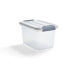 TRU RED 5.9 L Plastic Storage Tote with Locking Lid-Modular, nestable and stackable to make the most of limited space