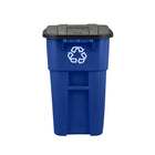 Rubbermaid BRUTE Roll Out Recycling Container-Transport recyclable waste with ease and efficiency