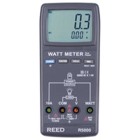REED R5000-NIST Watt Meter-Measures Watt, AC Voltage/Current and Power Factor
