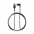 StarTech USB-A to Angled USB-C 60W Charging Cable - 6ft - Black-Compatible with USB Type-C devices, including, iPad Pro/iPad/Mini, Samsung Galaxy S20/S20 Plus/S21/S21 Plus/S22/S22 Plus, One Plus, Google Pixel 6/Pro/6a