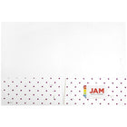 JAM Paper Handmade Folders, White with Burgundy Dots, 12 Pack (9935980dg)-Size: 9" x 12"
