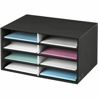 Bankers Box 8-Compartment Literature Sorter -Letter-Size - Pinstripe-Organizes mail, forms, catalog sheets or any letter size literature