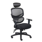 Nicer Furniture Multi-Function Ergonomic Mesh Chair with Headrest-Modern ergonomic mesh back design for superior breathability and back support