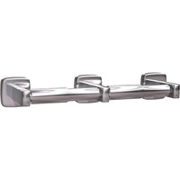 ASI Surface-Mounted Double Roll Bathroom Tissue Dispenser, Stainless Steel-Double toilet paper holder - bright finish. Holds 2 standard core rolls (1800 sheets)