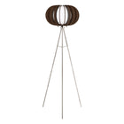 Eglo Stellato 3 Pedal Switch Floor Lamp - 65" - Matte Nickel-Floor Lamp