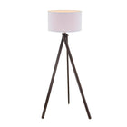 Union & Scale Essentials 57.5"H LED Floor Lamp-White linen shade