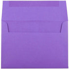 JAM Paper A7 Invitation Envelopes, 5.25 x 7.25 Brite Hue Violet Purple Recycled, 100 Pack (80278g)-Size: A7 (5 1/4" x 7 1/4")