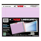 Roaring Springs Landscape Legal Pads Orchid Blue and Pink 11" x 8.5", 6 Pack (ROA74535)-40 sheets per pad total of 2 pads