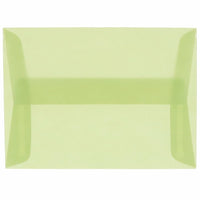 JAM Paper A2 Invitation Envelopes, 4.38 x 5.75, Clear Translucent Vellum, 250 Pack (53794H)-Clear translucent envelope
