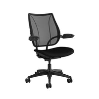 Humanscale Liberty Task Chair - Black-Liberty's intelligent mechanism-free recline uses the laws of physics and the sitter's weight to automatically provide the perfect amount of support through the full range of recline