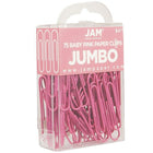 JAM Paper Office Desk Supplies Bundle, Jumbo Paper Clips & Medium Binder Clips, Pink (4218339pi)-Pink