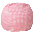 Flash Furniture Small Light Pink Dot Kids Bean Bag Chair-Child Sized Bean Bag