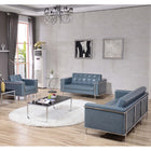 Flash Furniture HERCULES Lesley Series Reception Set - Grey LeatherSoft-Grey LeatherSoft Upholstery