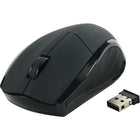 Staples Wireless Optical Mouse - Black-Contoured design with rubberized, soft comfort grip