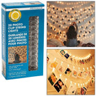 Merangue LED String Lights with Photo Clips - Silver - 10 ft - 20 Pack-10 ft. LED string lights with 20 photo clips