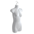 Eddie's - Formes féminines suspendues 3/4 de torse - PVC - Blanc - Paquet de 2 (155726-2)-Matériau PVC