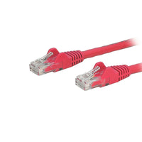 StarTech Cat6 Ethernet Patch Cable with Snagless RJ-45 Connectors, 20 ft, Red (N6PATCH20RD)-RJ45 connector-clip protectors eliminate cable snags and breaks during installation