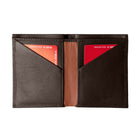 Champs Leather RFID Slim Sleeve Wallet - Khaki-2 quick access card slots to carry your most important cards and ID.