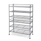 Seville Classics Gunmetal Mesh 3-Tier Clip-on Shoe Rack - Grey-Finish: Gunmetal