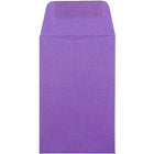JAM Paper #1 Coin Envelopes, 2.25 x 3.5, Brite Hue Violet Purple Recycled, 500 Pack-Purple Envelopes