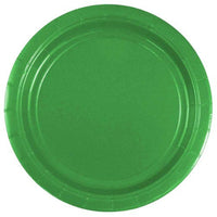 JAM Paper Round Paper Party Plates - Small - 7 Inch - Green - 50 Pack-Colour: Green | Easily match your party theme with colourful plates