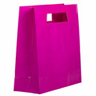 Jam Paper Heavy Duty Die Cut Glossy Gift Bags - Large - 15" x 5 1/2" x 15" - Hot Pink Fuchsia - 3 Pack-Made of heavy duty material, these bags will stand up to the heaviest gift!