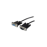 StarTech 2M Black Straight Through Db9 Rs232 Serial Cable, M/F-Serial