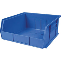 Kleton Stack & Hang Bin, 11" W x 5" H x 10-7/8" D, Blue - 12 Pack-Capacity: 50 lbs.