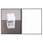 Cambridge Limited Hardcover Notebook, 11" x 9-3/4", 192 Pages-Hardbound cover features twin wire binding with perforated premium heavyweight sheets