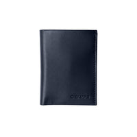 Champs Leather RFID Slim Sleeve Wallet - Navy-Genuine Leather