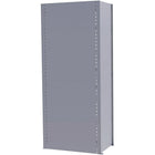 Metalware Boltless Shelving Unit, Back Panels, 42" x 100", Light Grey-For closed style shelving
