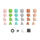 Flash Furniture - Ensemble de formes de couleur pastelle de 256 pieces Bright Beginnings qualite commerciale pour systeme STEAM-Ensemble d'accessoires de formes de qualite commerciale pour systemes muraux STEAM modulaires