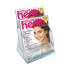 Azar Displays 2-Tier 2-Pocket Letter Sized Brochure Holder (252380)-Dimensions: 9.25"W x 5"D x 11.25"H