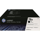 HP 78A (CE278D) Black Original LaserJet Toner Cartridges, 2 Pack-Colour: Black