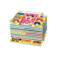 Melissa & Doug – Support de rangement unique en fil métallique pour casse-tête, paq./2 (LCI1018)-Âges de 2 à 14 ans, jusqu'à la 9e année