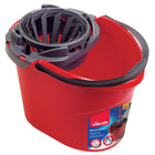 Vileda Quick Wring Bucket with Torsion Wringer-Convenient 10 L graduated elongated oval-shaped bucket