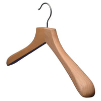 Eddie’s Hang-Up Display Ltd. Wide Shoulder Contoured Wooden Hanger, Natural, 12 Pack-Natural satin finish