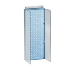 Azar Displays 8"W x 20.63"H Pegboard Powerwing in Translucent Blue (700359-BLU)-Includes Acrylic Sign Holder strip and two 4-1/2" W clear plastic side wings