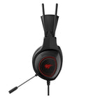 Havit H2239D 3.5mm + USB Gaming PC Headset with Mic, LED, Black-Red LED light