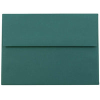 JAM Paper A6 Invitation Envelopes, 4.75 x 6.5, Teal Blue, 250 Pack (157462H)-Teal dark base envelope