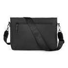 Bugatti, CBY2234BU-BLACK  Collection Reborn – Sac en bandoulière 2 en 1 – Fait de matériaux recyclés à 100% - Noir-Poche avant fermeture à glissière sur le côté pour un accès rapide