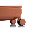 Champs Linen 3-Piece Hardside Luggage Set - Expandable - Coral-Expansion capability on the 24" case an the 28" case