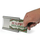 Azar Displays 4" x 6" Curved Counter Metal Sign Holder (300883)-Curved metal frames for counter-top combine style with functionality