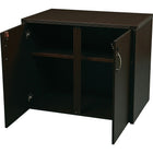 Office Star Napa Collection 2-Door Storage Cabinet, Espresso-Features 1” top and end panels